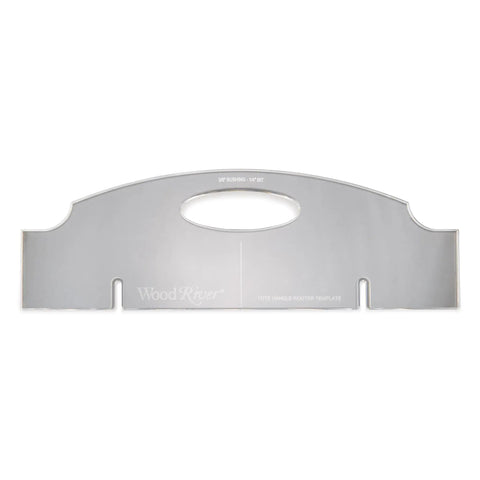 Premium Acrylic Router Template For Building Durable Tool Tote Handles And Custom Cutting Board Ends With Dual Clamping Slots.