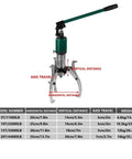 5 Ton 11000 Lbs Hydraulic Puller Bearing Separator With Adjustable 2 3 Jaw Cassette Kit For Wheel Hub 2 Inch Stroke Piston Rust Proof Steel