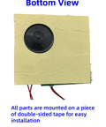 Bottom view of Two Piece Diy Audio Recorder And Player Kit Providing Usb Type C Connectivity For Effortless Music Upgrades showing speaker and tape.