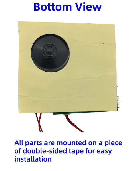 Bottom view of Two Piece Diy Audio Recorder And Player Kit Providing Usb Type C Connectivity For Effortless Music Upgrades showing speaker and tape.