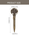 Bronze finish tree-shaped letter opener from Antique Metal Letter Opener Set Pack Of 3 With Gift Box. Size details included.
