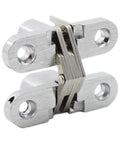 2 Pack Invisible Hinge For Cabinets And Doors, Hidden Concealed Hinge With 180 Degree Swing, Stainless Steel Cross Hinge