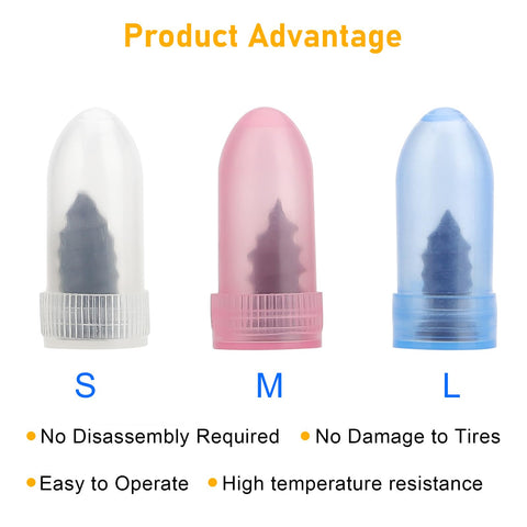 90 Piece Tire Repair Kit With 3 Size Vacuum Plugs 30 Each, showing S, M, L sizes in clear, red, blue cases.