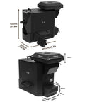 Dimensions view of Electric Coffee Roaster for Home Or Small Cafe Pro Grade 500g Automatic Drum Roasting Machine With Smoke Filter And Chaff Collector Three Roasting Programs And Nine Profiles Keeps Flavor Fresh