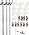 Z Push Rods Set For RC Aircraft And Boats Ten Pieces 1.5 x 450mm With Adjustable Pushrod Connectors Linkage Stoppers 1.8mm And Ten Nylon Control Horns 21 x 10mm Replacement Parts