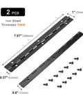 Two Piece 8 Inch 270 Degree Piano Hinge Set For Cabinets And Cupboards, iron sheet hinges with screws, 1mm thickness