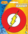 Die-Cut The Flash Logo Magnet for Cars, Refrigerators and Lockers Single 1-Pack Red & Yellow Full-Color Vinyl Magnetic Decal