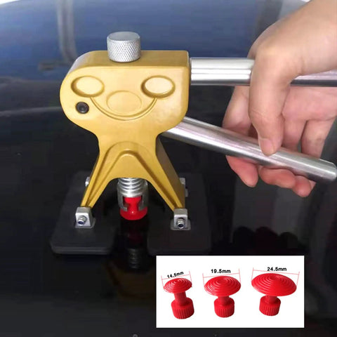 DIY Car Dent Fix Kit With Suction Cup Gasket Puller for Auto Body and Home Appliances like Refrigerator and Washer in use