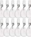 12 Piece Teardrop Marble Tablecloth Weights With Metal Clips White For Indoor Outdoor Use For Patio Picnic Garden Keeps Linens From Slipping And Adds Elegant Stone Look