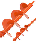 2 Pack Auger Drill Bit Set For Post Holes And Planting, Spiral Garden Earth Auger Bits In 1.6 X 9 Inch And 4 X 12 Inch Sizes