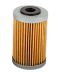 Top Grade High Flow Engine Oil Filter For KTM 250 450 500 SXF XCF Exc 2005 To 2016, detailed view of fiber structure and casing.