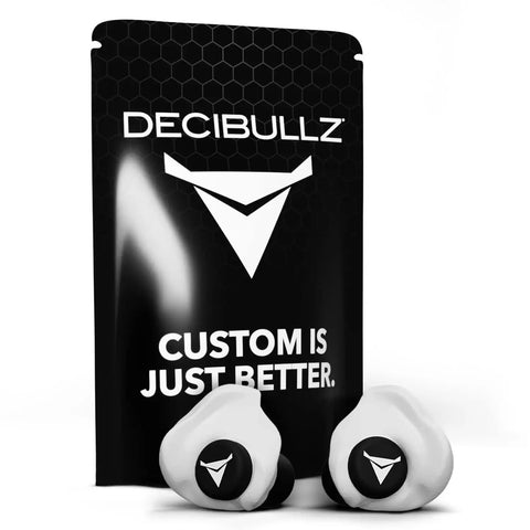 25 Decibel Noise Reduction Earplugs Custom Molded Reusable Hearing Protection For Noise Sensitivity And Flights white design