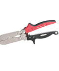 C5R 5-Blade Crimping Tool For Round Duct And Stove Pipe with ergonomic Redline handles, delivers leak-proof crimps, made in USA