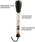 Pro Grade Battery Hydrometer Tester With Floating Disc Specific Gravity Readout For Cars And Golf Carts 16.25 Inch Auto Battery Tester