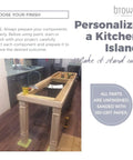 Sturdy 35.5 Inch Tall Wooden Kitchen Island Leg Set, 5 Inch Wide By 5 Inch Deep, Unfinished Raised Panel Cabinet Columns installation