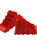 Beefy Wheel Chocks 2 Pack Non Slip Solid Polypropylene Prevent Rolling On Slopes For RVs Trailers Campers Trucks And Boats