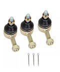 Heavy Duty Tie Rod Ends Drag Link For Club Car DS Golf Cart 84 08 Direct Fit Steering Gear Box Replacement Durable Alloy Steel Easy To Install Long Lasting Performance three tie rod ends with cotter pins
