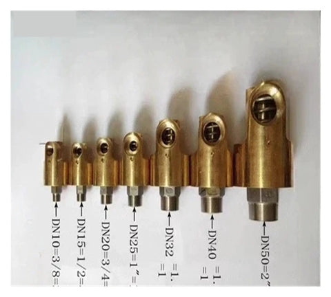 One To Three Inch Copper Cooling Water Rotary Union Swivel Joint With Left Threaded Connection, Three Eighths To Three Quarters Inch Fittings, HS80 Built Tough Rotary Connector For Industrial Use, DN10-DN50 sizes