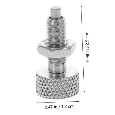 Heavy Duty Stainless Steel Retractable Spring Plunger Locking Indexing Pins For Toolboxes And Rolling Carts With Non Slip Knurled Handle Built Tough For No Fuss Quick Setup And Killer Grip Through The Grind, 25mm x 12mm