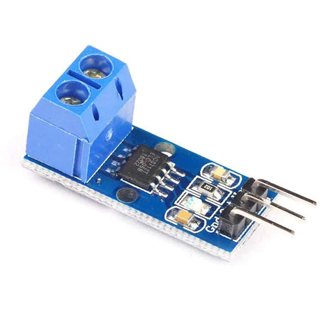 Rock Solid Pair Of ACS712 30 Amp Current Sensor Modules With Hella Accurate Analog Readings For Arduino Projects And Smooth Voltage Control Built Dope For Everyday Use, blue sensor board with connectors and IC.