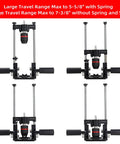 Portable Drill Guide With Angle Stops From -60 To 60 Degrees, Adjustable Drill Press Jig, various views showing 1/2 inch self locking chuck.