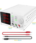 Programmable DC Power Supply With USB Output 120V 60V 30V Adjustable Bench Power Source 0 To 10A Max for PCB repair