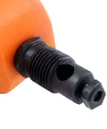 Close-up of Orange Multipurpose Double Head Sheet Nibbler Metal Cutter Drill Attachment for precise clean cuts on various materials.