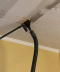 Using Popcorn Ceiling Scraper Vacuum Attachment for Shop Vacuums on unpainted ceiling for safe, efficient cleanup