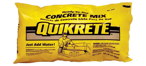 Ready To Use Concrete Mix 10 Lb Gray Bag For Small Repairs And Patch Jobs, Easy To Mix, Durable And Strong For DIY Projects Around The Home