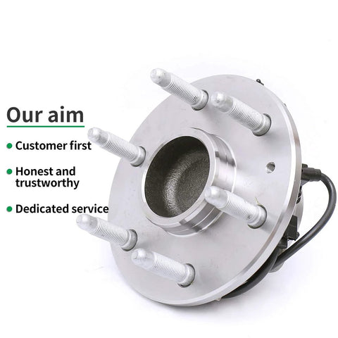 Front Wheel Hub Bearing Assembly 515054 For Your 1999-2004 Chevy Silverado 1500 2WD, 2000-2006 Suburban 1500 2WD, with studs visible