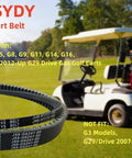 Beefed-Up Golf Cart Clutch Drive Belt And Starter Generator Belt Kit For Yamaha G2 G8 G9 G11 G14 G16 G20 G22 G29