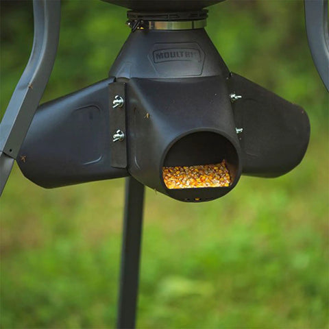 Moultrie Quick-Lock Gravity Feeder Adapter Kit For Deer Attracting Includes Locking Ring And Hose Clamp Easy Twist-On Install Works With All Moultrie Feeders To Keep Wildlife Happy And Hungry In Your Yard