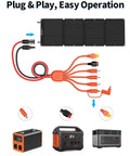 All-In-One 7-In-1 Solar Panel Connector Kit With DC Adapters 7.9x0.9Mm to 3.5x1.35Mm Plus Anderson XT60 for power stations