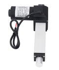 24V DC Electric Linear Actuator 800N With 100mm Stroke And End Limit Switch Rugged Aluminum Tube Frame ABS Connectors Built To Last Yet Smooth Linear Motion For DIY Projects And Industrial Automation, shown extended