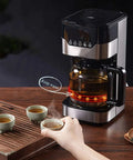 Smart Drip Coffee Maker With 24 Hour Timer, LCD Display, 1.5L Glass Thermal Carafe, Dishwasher Safe Permanent Filter on kitchen counter