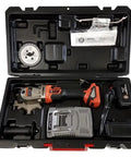 High Power Cordless Rebar Cutter With Battery Included For Easy DIY Metal Cutting And Construction Projects, tool kit with battery and accessories.