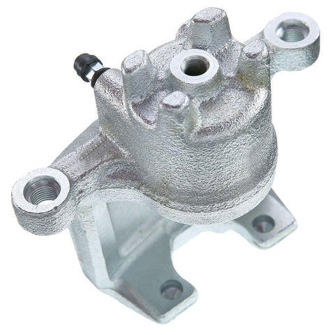 HuLuWaa brake caliper for Mitsubishi Montero rear, silver cast-metal with mounting ears and bolt holes