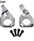 Beefy 31.8Mm CNC Aluminum Direct Mount Stem For Dual Crown DH Mountain Bikes And Surron Light Bee Dirt Bikes 6061 Alloy Zero Flex Steering Silver