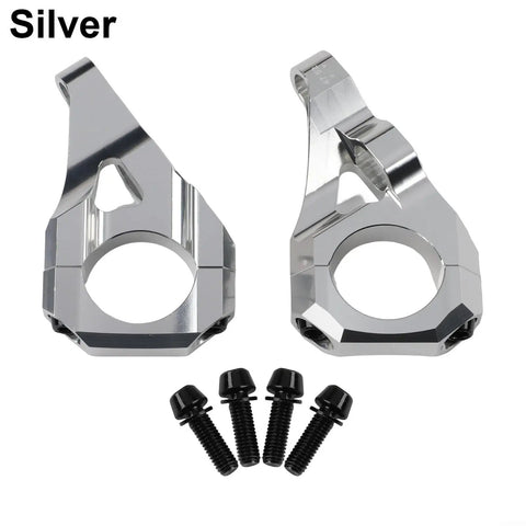 Beefy 31.8Mm CNC Aluminum Direct Mount Stem For Dual Crown DH Mountain Bikes And Surron Light Bee Dirt Bikes 6061 Alloy Zero Flex Steering Silver