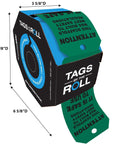 OSHA Compliant Scaffolding Tags By The Roll, Attention Sign To Keep Scaffolds Safe And On Point, in a portable dispenser