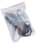 M18 Capacitive Proximity Sensor Switch Non Shield Type with 10mm Detect Range, 10-30VDC 200mA PNP NO NC 4 Wire Cable