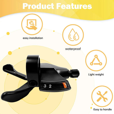 Left Hand 3 Speed Bike Shifter SL-M315 with Features, Easy Installation, Waterproof, Lightweight Design