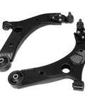 Top Tier Frenzybro Front Lower Control Arm Kit With Ball Joints Fits 2015-2021 Kia Sedona 3.3L V6, 2 black steel arms