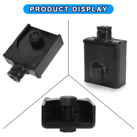 Dang Solid 1/2 Inch Square Drive Anchor Adapter Converts Eye Bolts To Impact Driver Ready Rigging Hardware For Up To 3/4 Inch Shafts On Every Rough Job Site, showing black metal design.