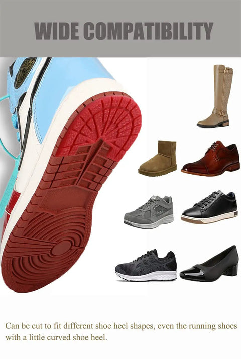 Sneaker Heel Protector With Dope Self Adhesive Upgraded Non Slip Pads And Shoe Heel Repair Plates shown on various shoe types