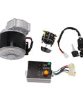Beefed Up Gear Reduction Electric Motor Kit 12V 500W With Speed Knob Controller Reversing Switch And Ignition components