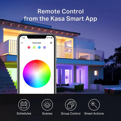 Lit Smart Multicolor Dimmable WiFi Light Bulb A19 9W 800 Lumens No Hub Required Works With Alexa And Google Home 2Ghz Color Changing And Auto White 2500K To 6500K 1 Pack