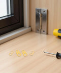 8 Piece Weight Driven Clock Chain Hook Set For Antique Grandfather Floor Clocks heavy duty connectors on wooden surface