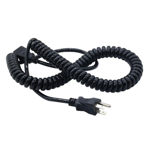Big Joe Charger Cable 111550000610 Electric Pallet Jack Power Adapter For E25 EZ30 E30 D40 EZ40 P33 T40 Walkie Stacker Charging Cord black coiled cable with plugs.