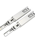 Dang Sturdy Set Of Two Five Inch Mini Short Drawer Slides Full Extension Zinc Steel Cabinet Glides with smooth tracks.